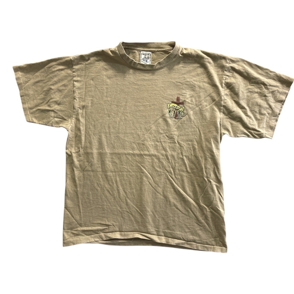 Vintage 90s Alore‎ Cowboy Up Graphic T-Shirt USA Single Stitch Men's XL